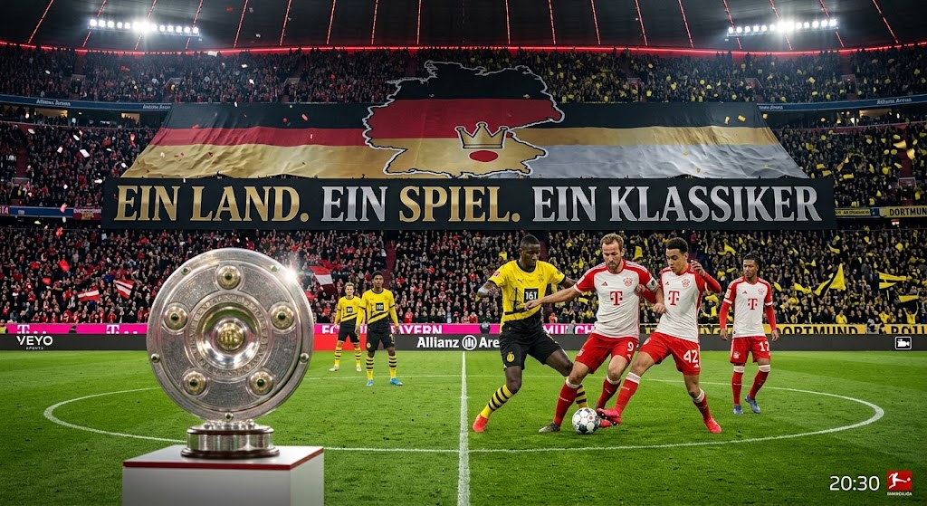 Veyo Stream Premium IPTV Hauptbildschirm mit Live-Sport und Unterhaltung in 4K